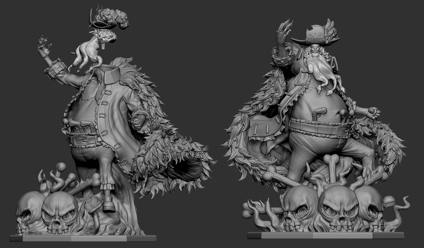 海賊王 黑胡子 馬歇爾·D·蒂奇3D打印模型