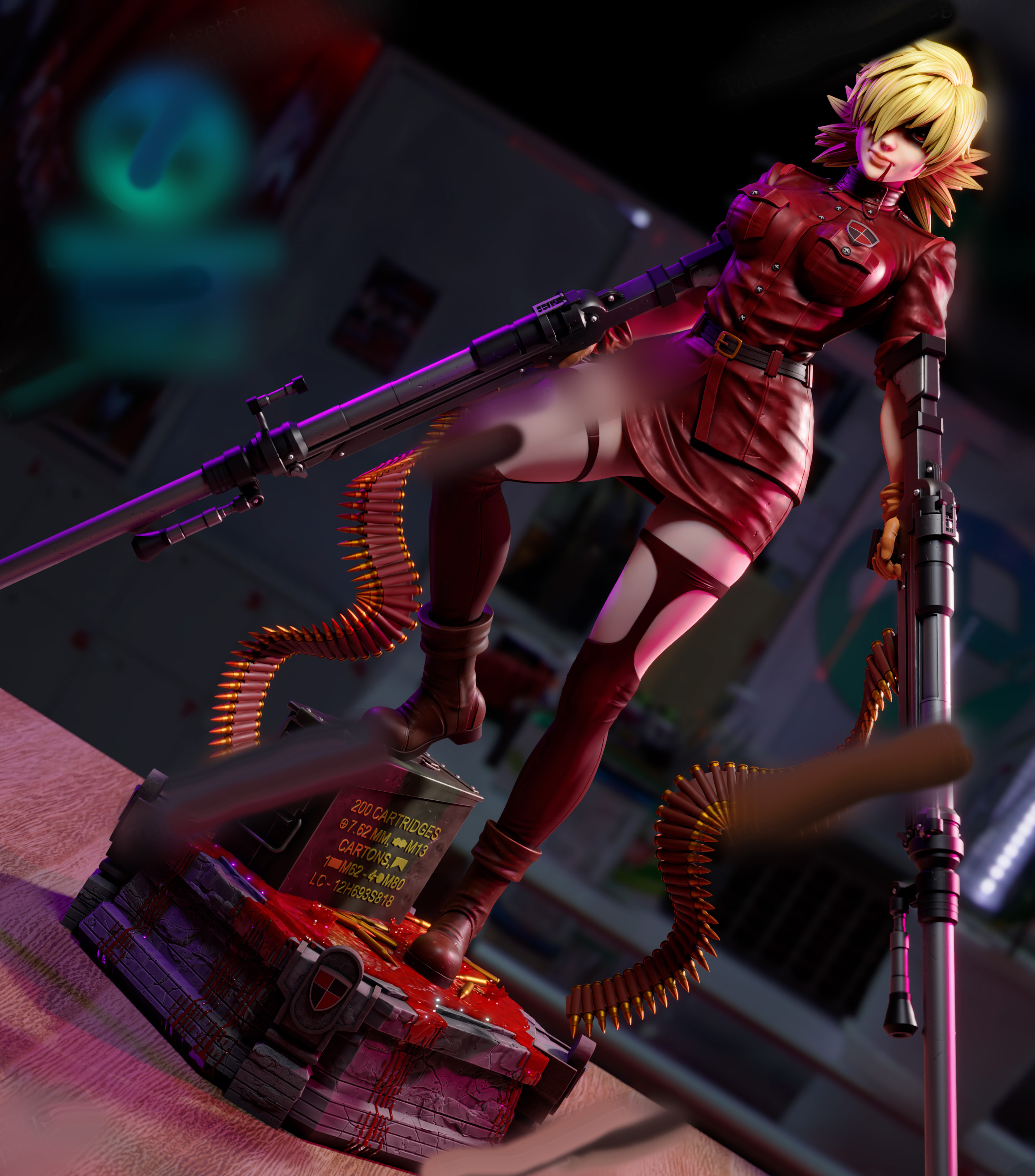 皇家國教騎士團 瑟拉絲·維多利亞3D打印模型