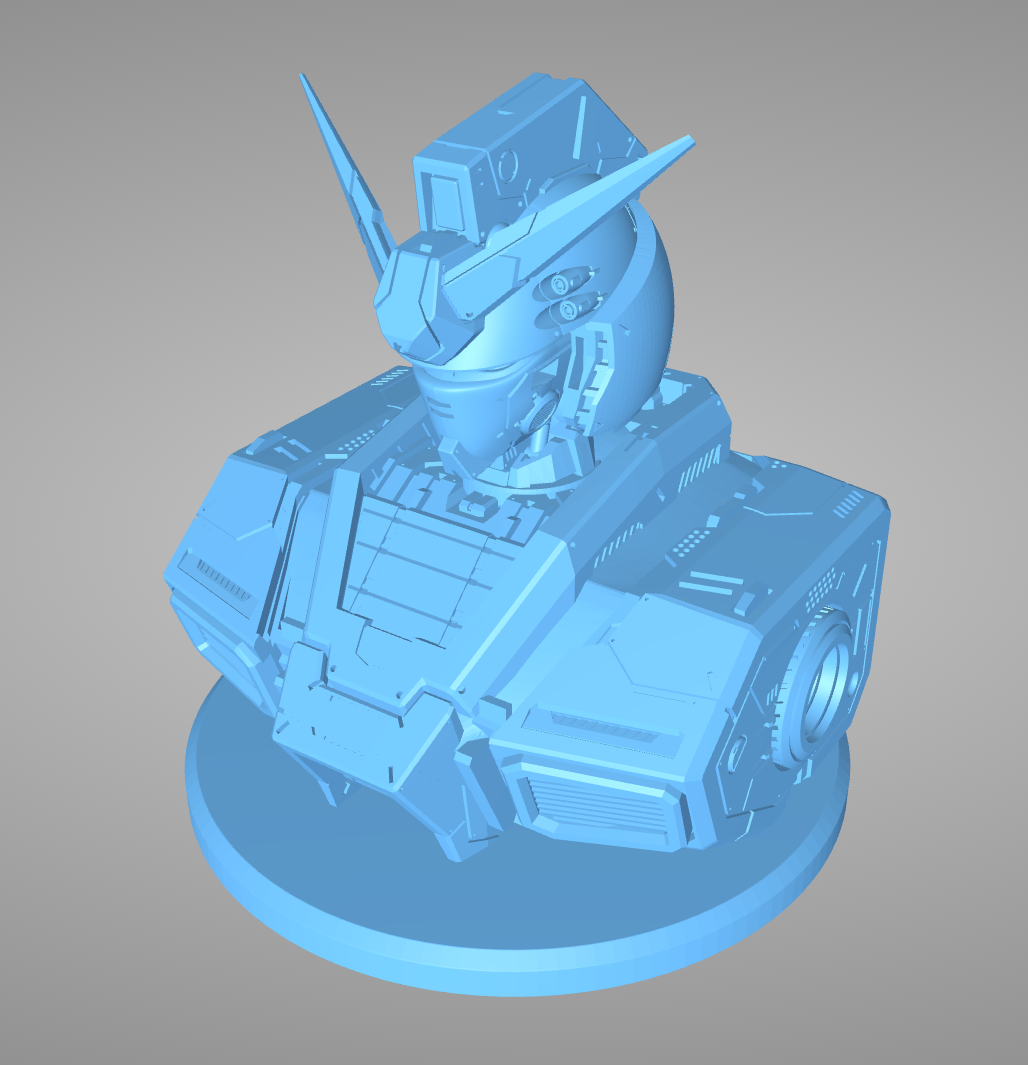 高達(dá)RX78頭雕3D打印模型