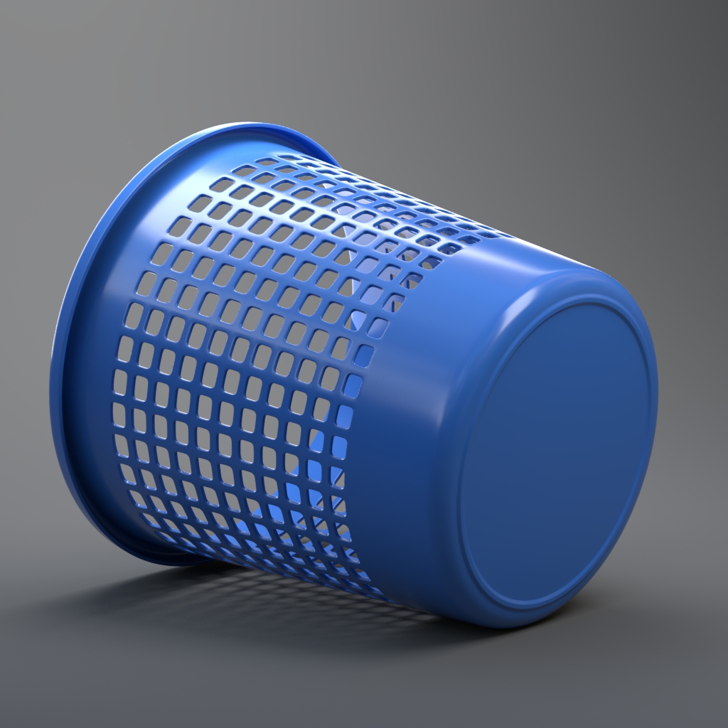 垃圾桶3D打印模型