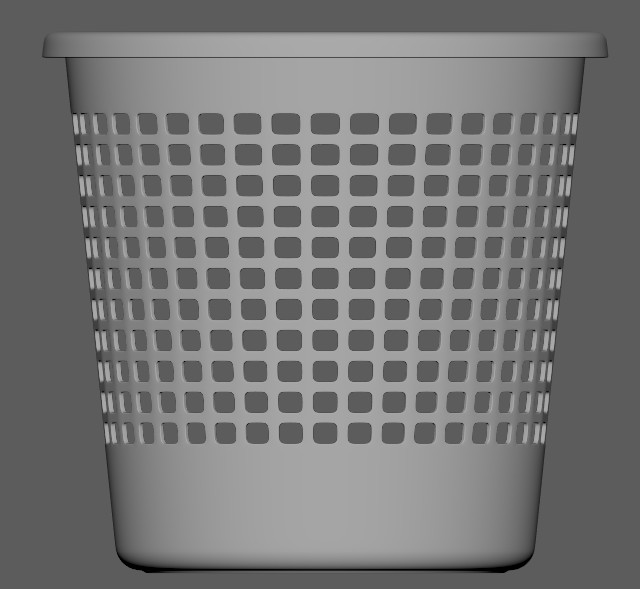 垃圾桶3D打印模型