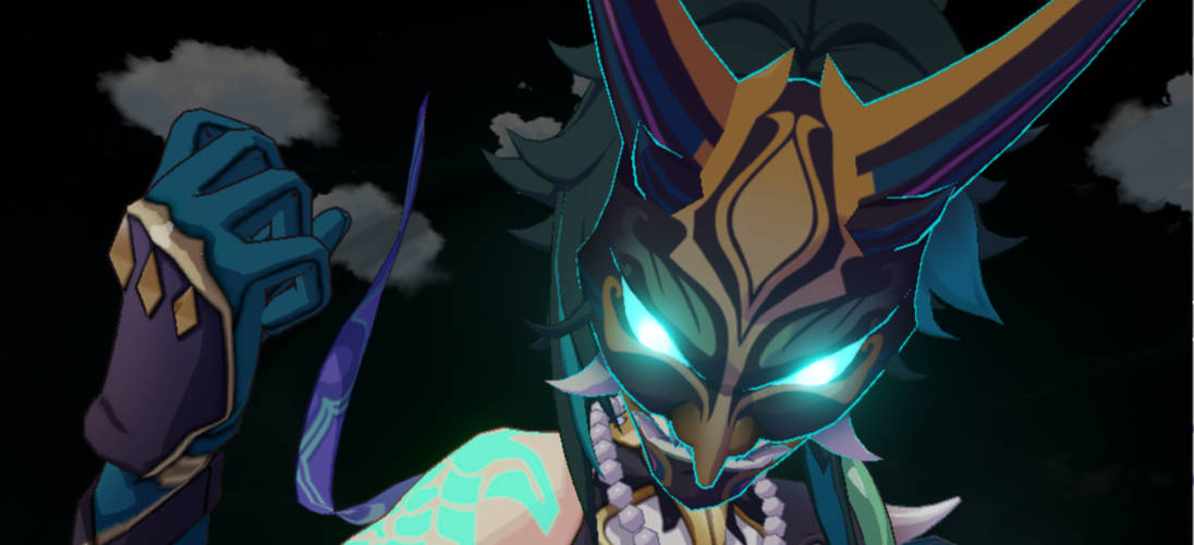 原神 魈 儺面具3D打印模型