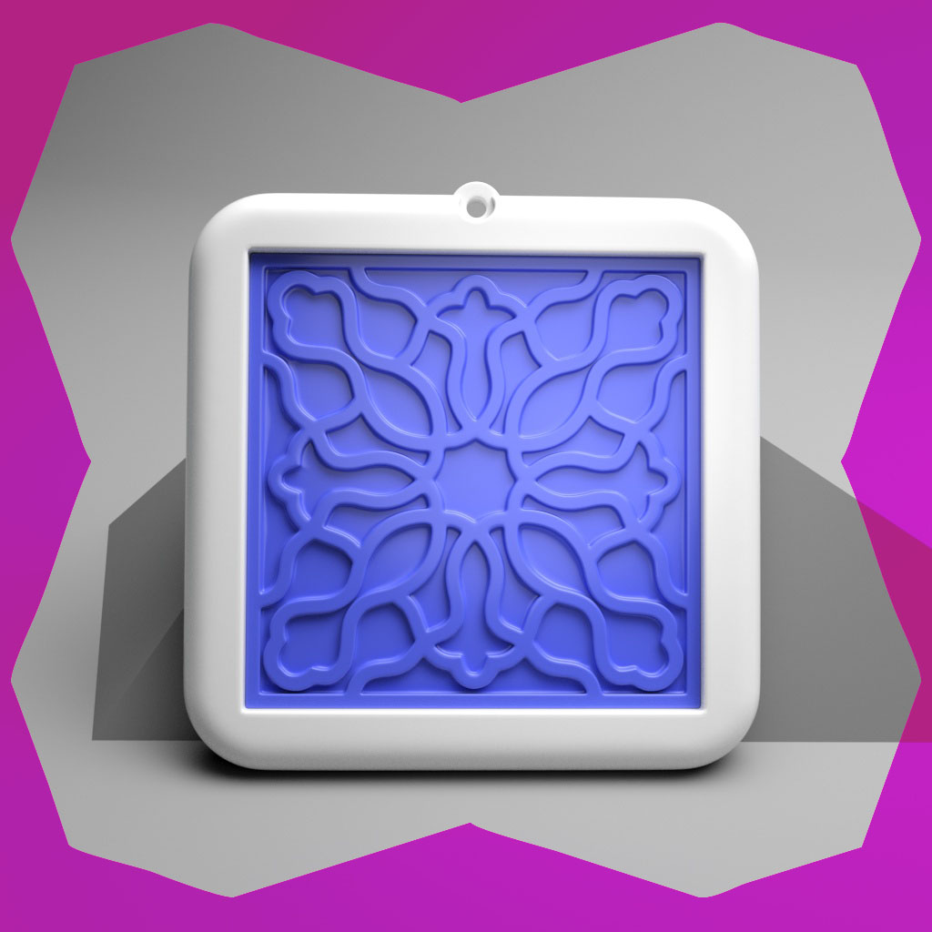 風(fēng)格化配飾紋樣3D打印模型