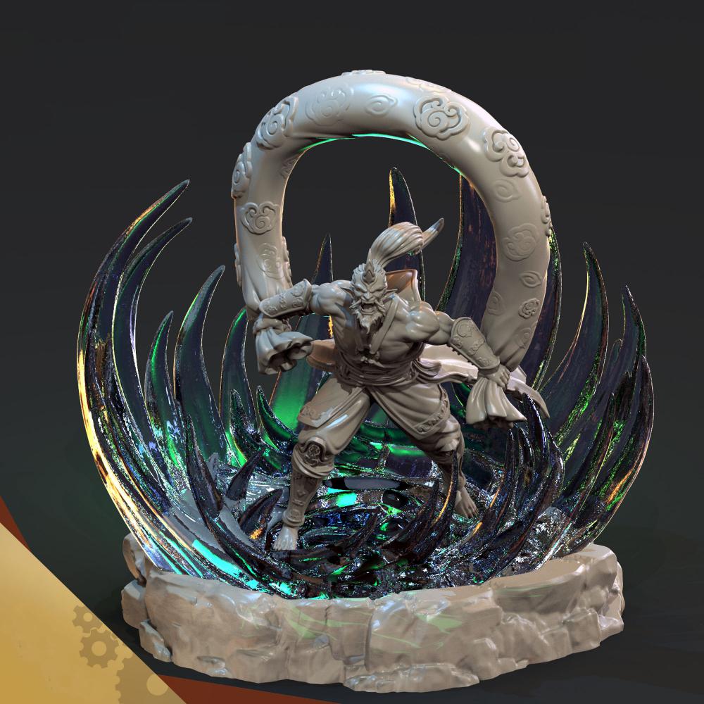 日本神話-風(fēng)神3D打印模型