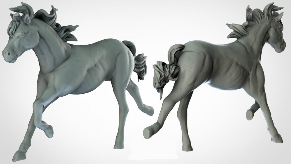動物系列 馬3D打印模型