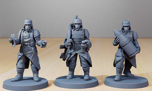 炮彈裝載兵3D打印模型