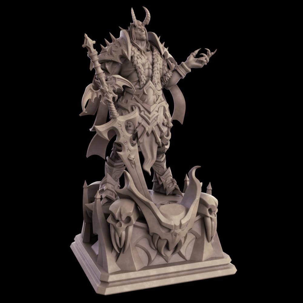 魔獸世界 德納修斯爵士3D打印模型