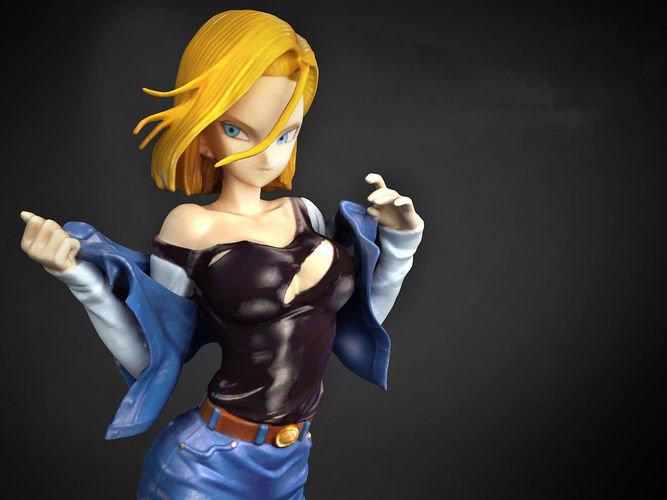 七龍珠  18號3D打印模型