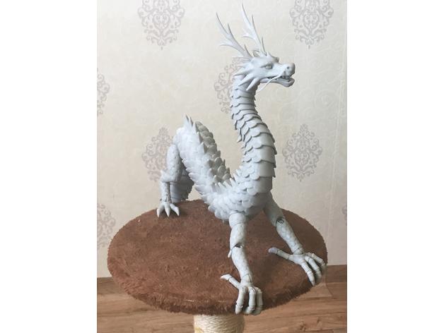 神龍3D打印模型