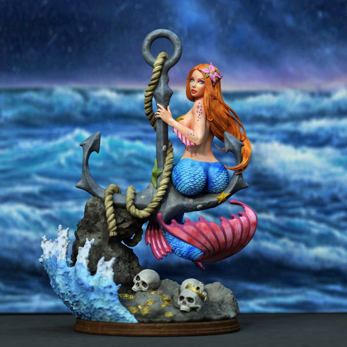 小美人魚(yú)3D打印模型