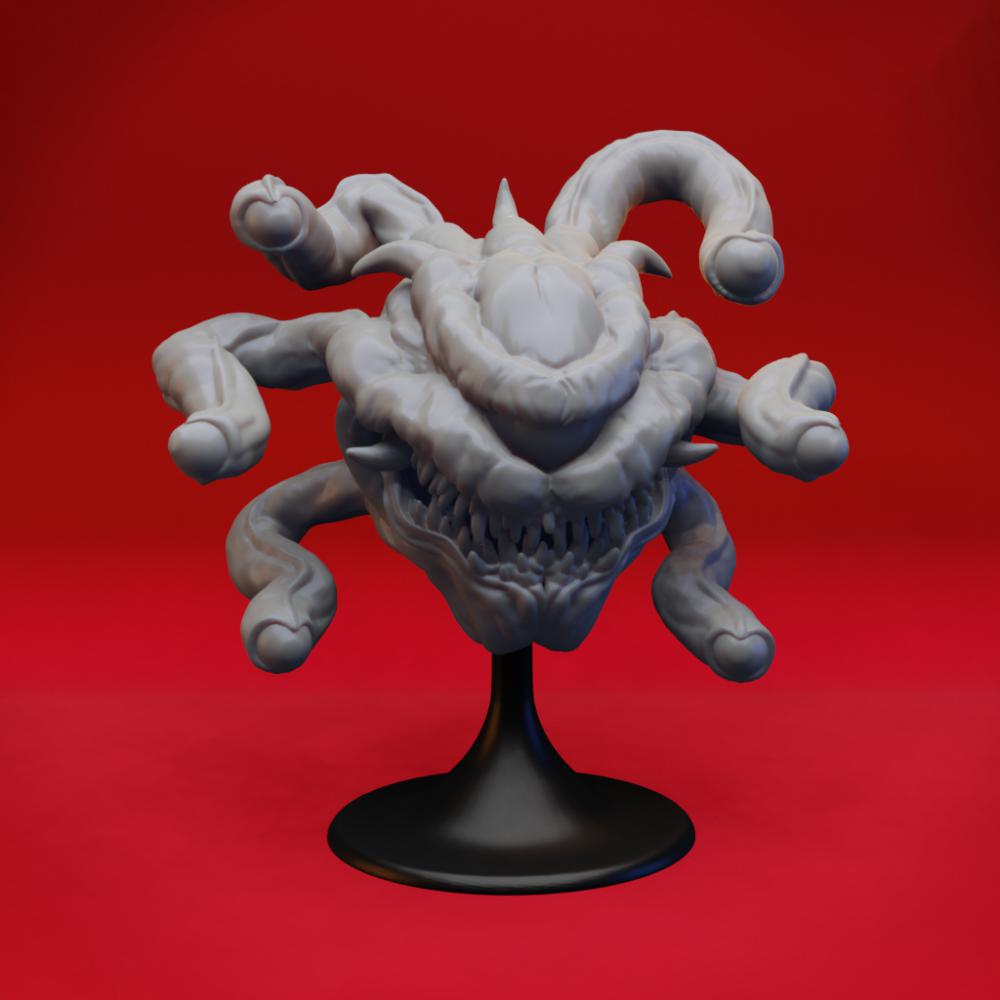 末日變異觸手多眼怪病毒3D打印模型