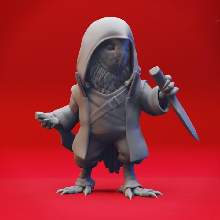 末日變異貓頭鷹殺手怪物3D打印模型