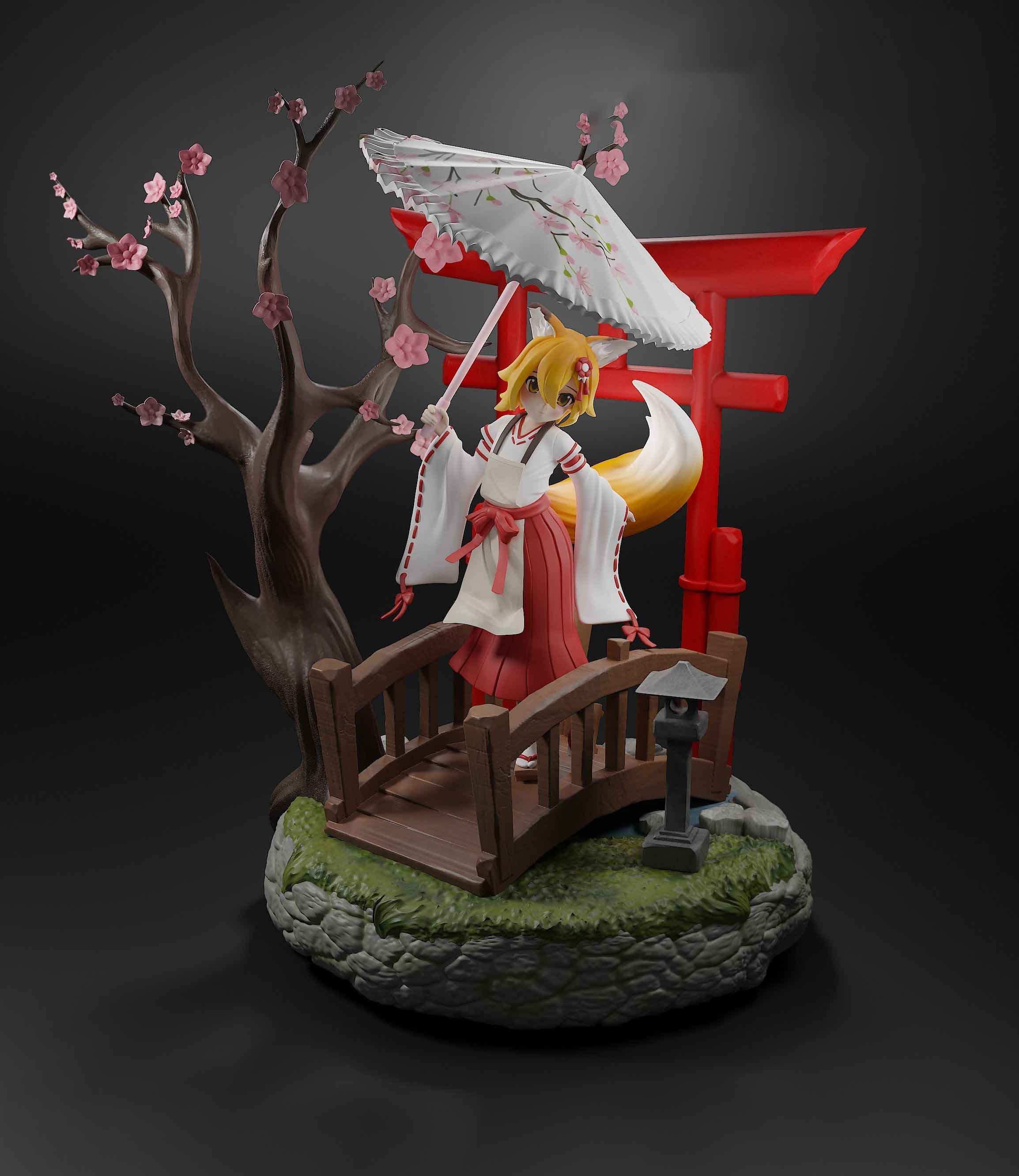 賢惠幼妻仙狐小姐3D打印模型