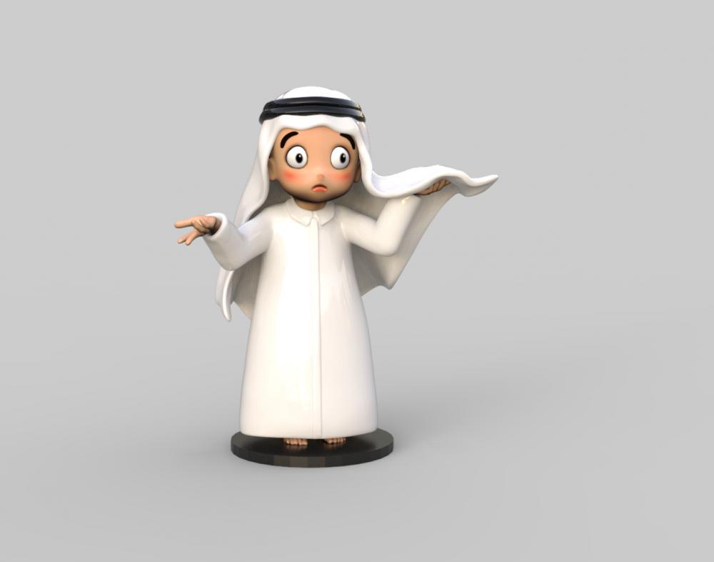 卡塔爾小王子表情包3D打印模型