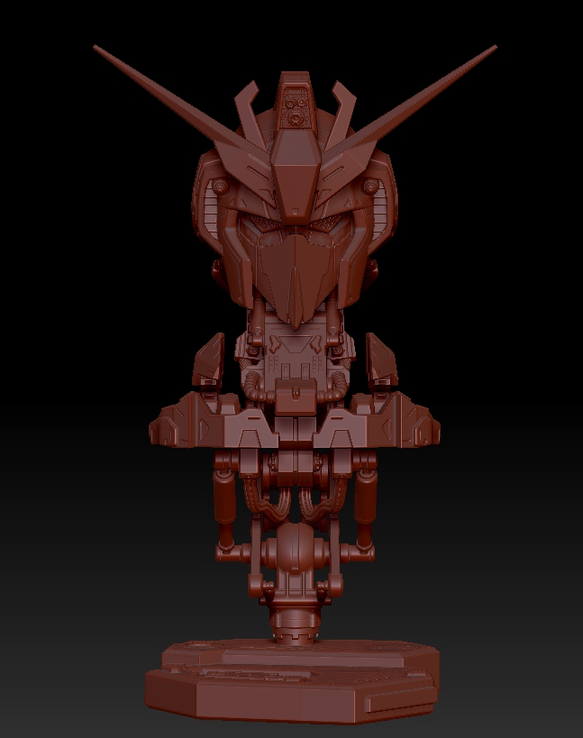 Z高達 胸像3D打印模型