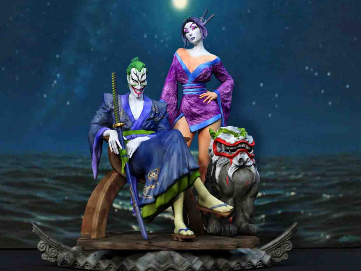 武士小丑和笑點(diǎn)3D打印模型