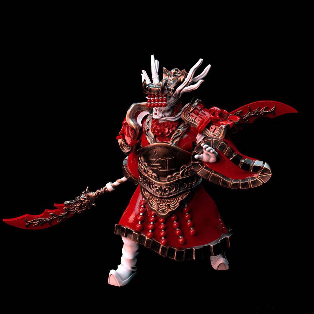 中國神話-南海龍王敖欽3D打印模型