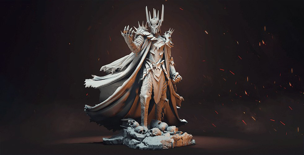 索倫  魔戒3D打印模型