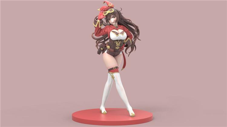 原神，安柏，模型整體3D打印模型