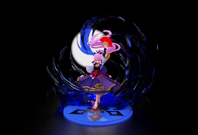 原神    神里綾華場(chǎng)景版3D打印模型