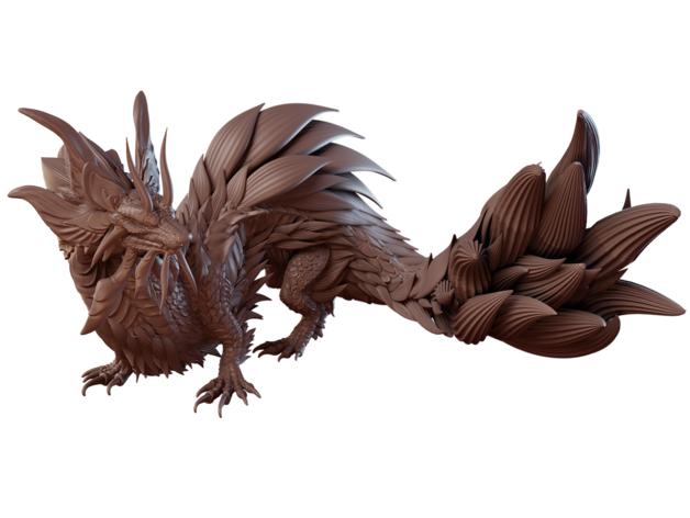 怪物獵人---泡狐龍3D打印模型