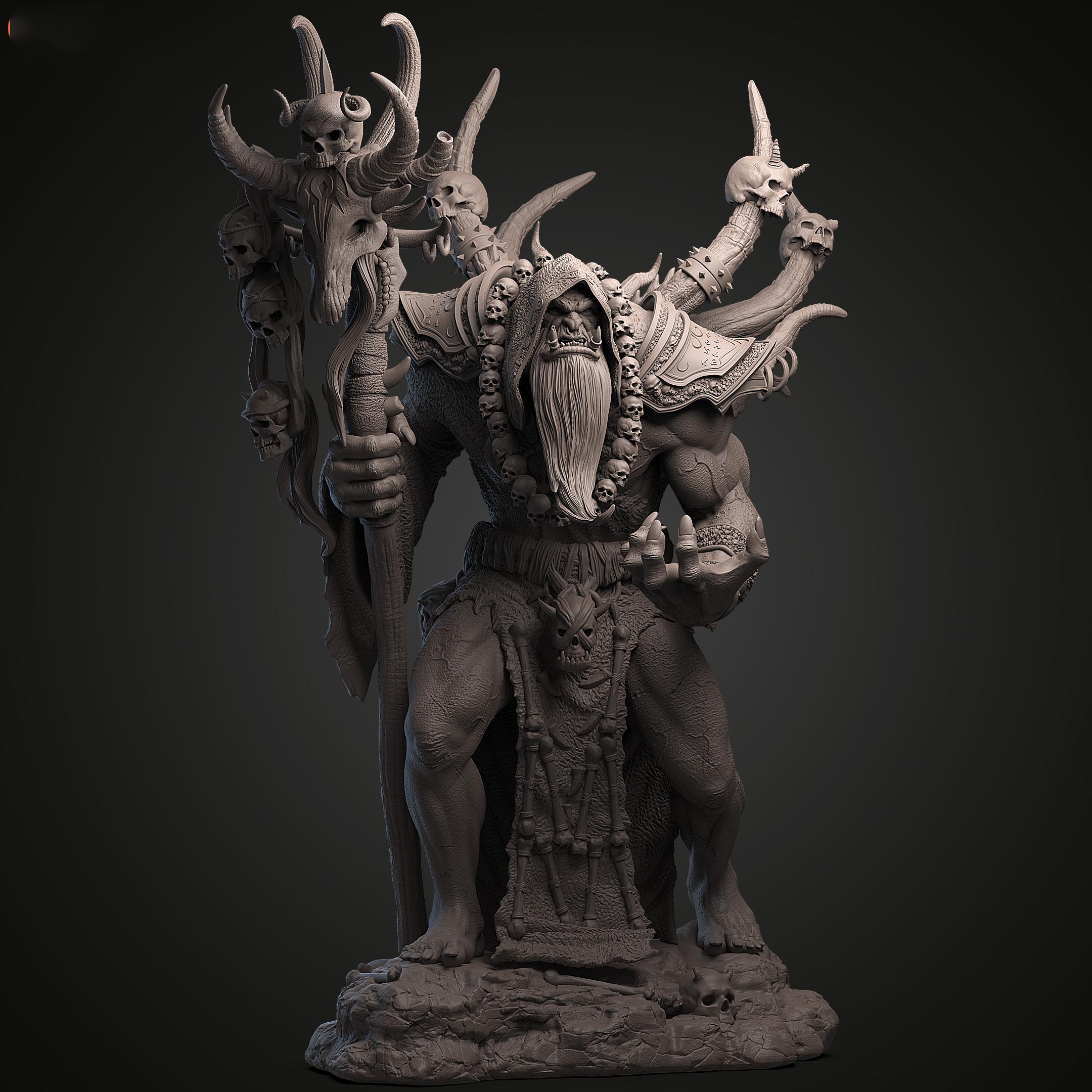 魔獸世界 古爾丹3D打印模型