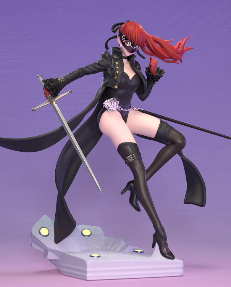 女神異聞錄5 芳澤霞 Persona53D打印模型