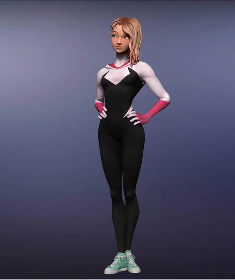 女蜘蛛俠 格溫3D打印模型