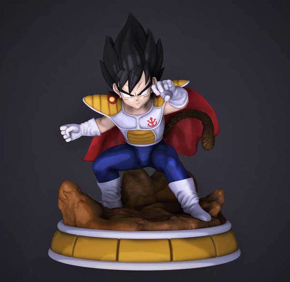 少年貝吉塔3D打印模型