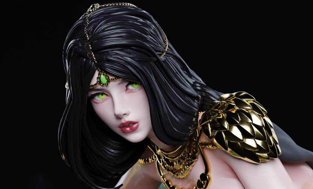 鬼刀 風(fēng)鈴公主 帶內(nèi)衣版3D打印模型