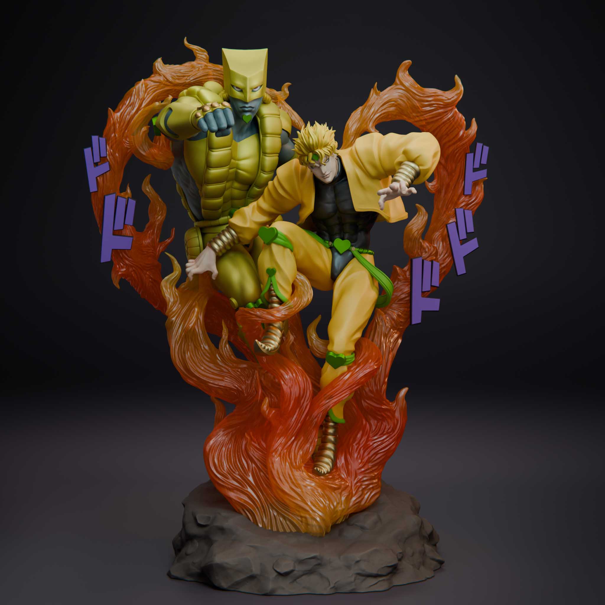 迪奧·布蘭度《JOJO的奇妙冒險(xiǎn)》3D打印模型