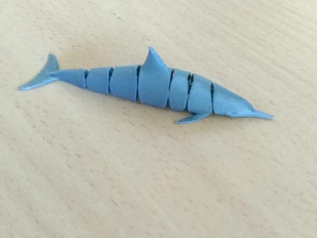 flexi可動(dòng)海豚3D打印模型