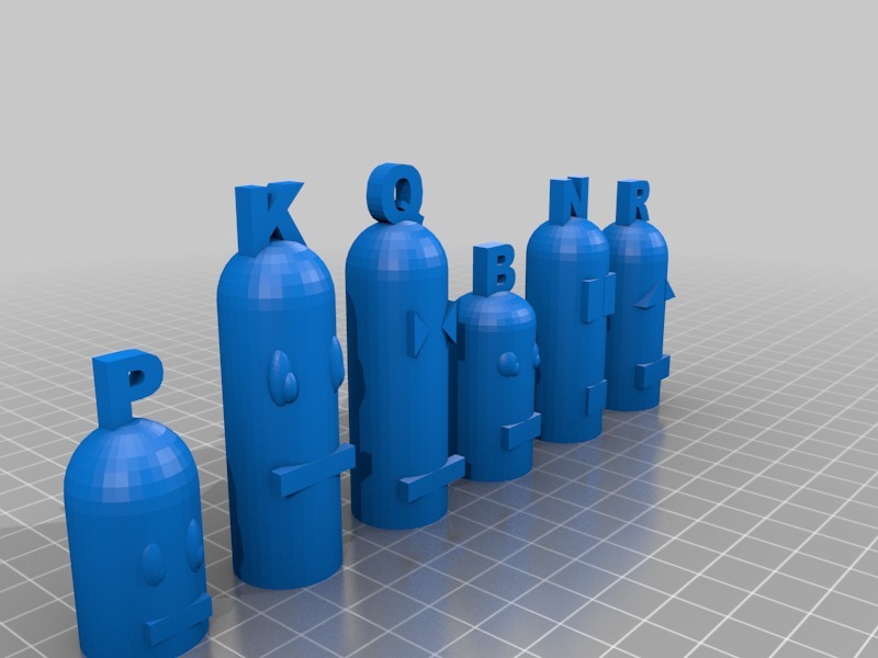 博茲造型國際象棋3D打印模型