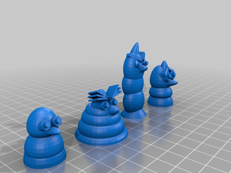 憤怒的小鳥3D打印模型