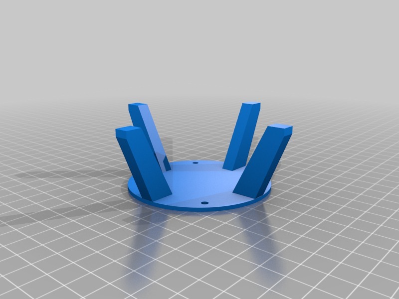 微型直升機(jī)車架和起落架3D打印模型
