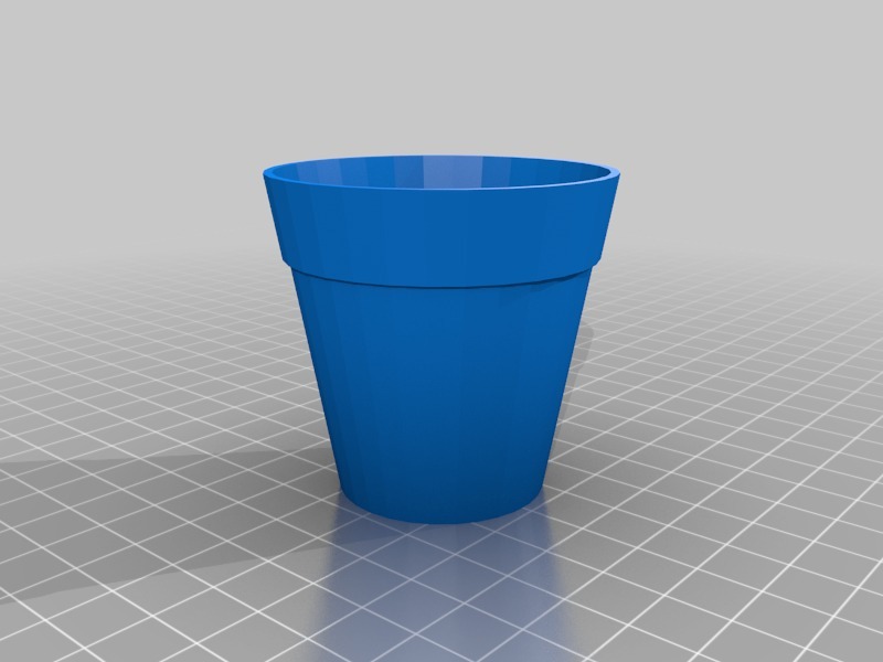 帶有名字的花盆3D打印模型