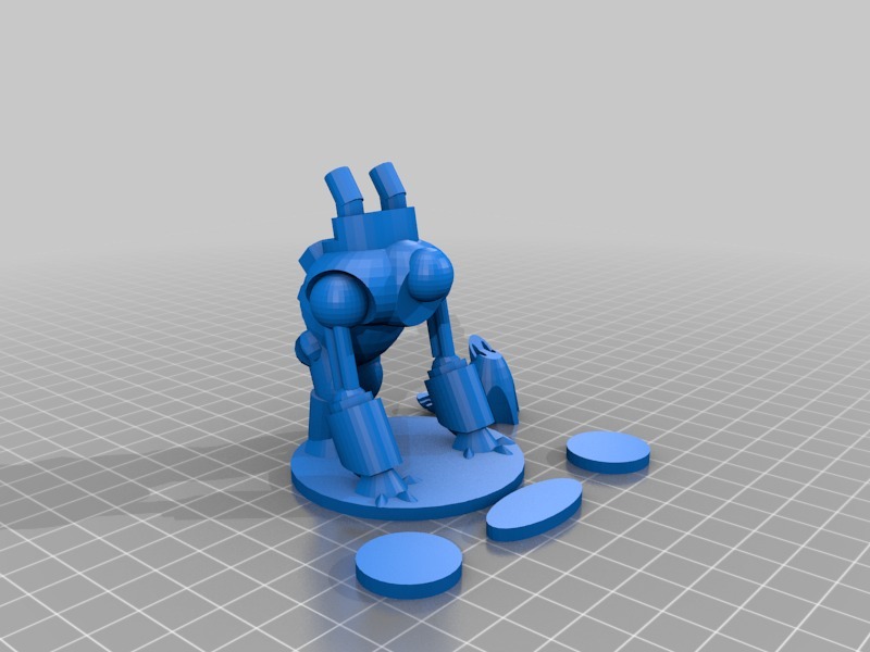 豬型機(jī)器人3D打印模型