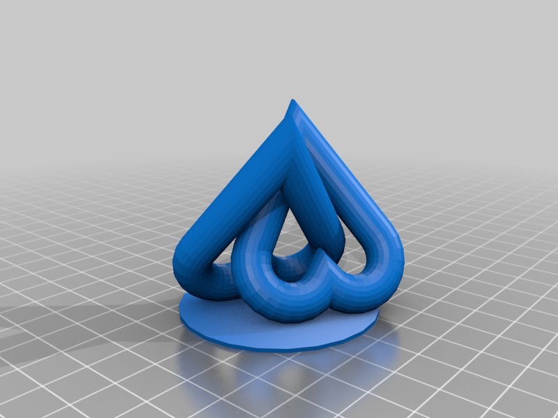 交織在一起的愛(ài)心模型3D打印模型