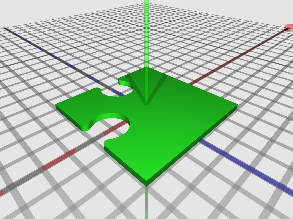 拼圖瓷磚3D打印模型