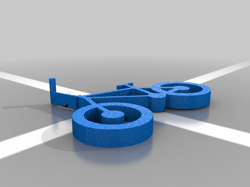 自行車吊墜3D打印模型