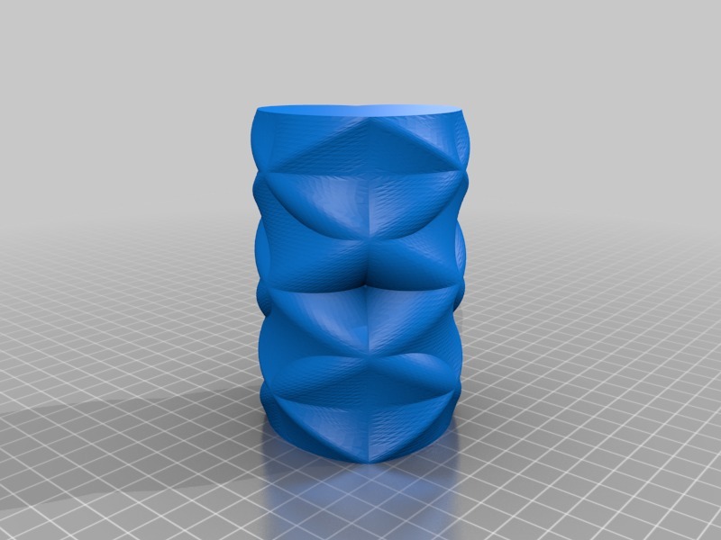 愛心形凹凸花瓶3D打印模型