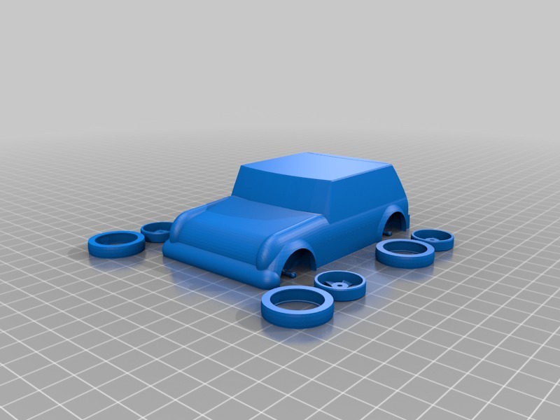 可定制的玩具車3D打印模型