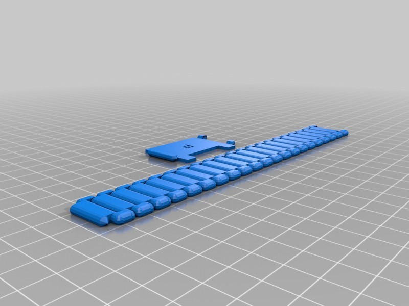 定制納米表帶3D打印模型