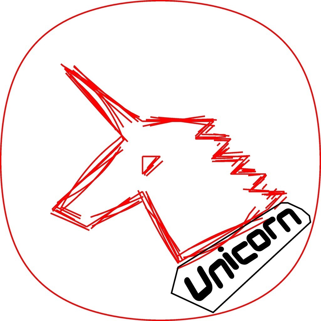 獨(dú)角獸徽標(biāo)3D打印模型