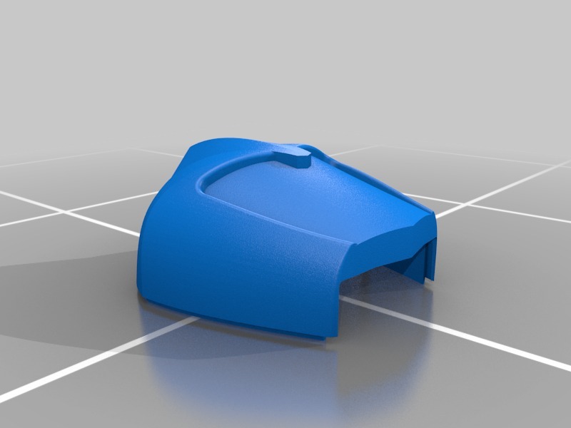 機(jī)器人頭部的正面和背面3D打印模型