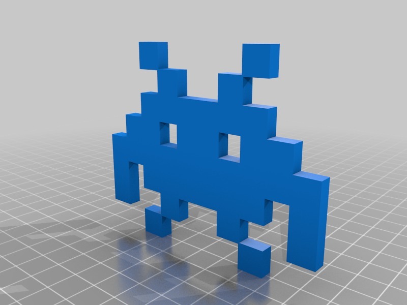 像素人吊墜3D打印模型