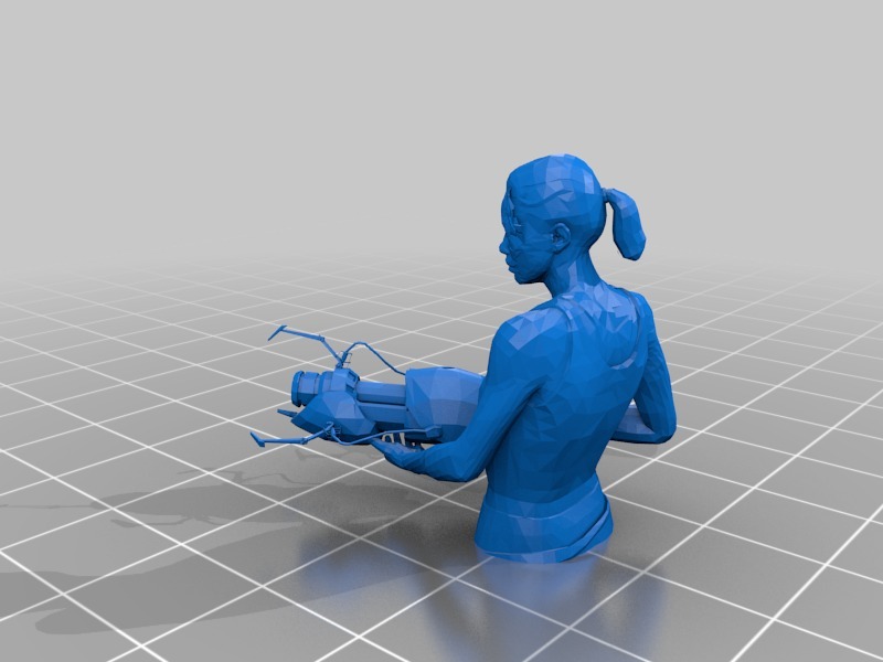 帥氣女戰(zhàn)士手辦3D打印模型