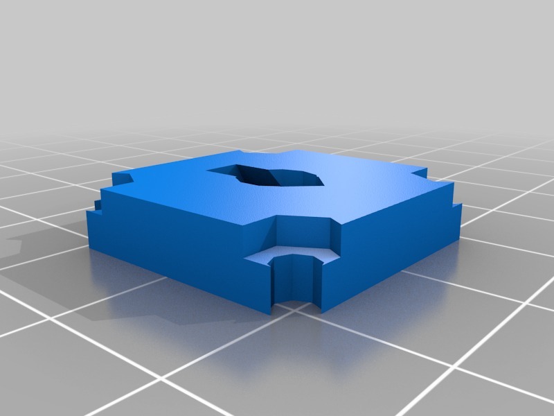 極簡X軸桿安裝3D打印模型