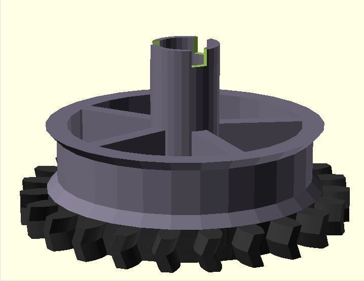 發(fā)條齒輪3D打印模型