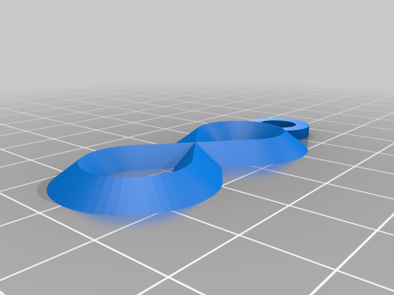 無限標(biāo)志鑰匙扣3D打印模型